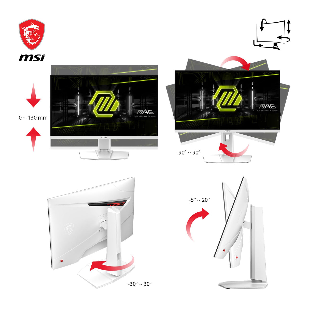 MSI Monitor Gaming mag 274UPF E2 4K Ultra HD 27"