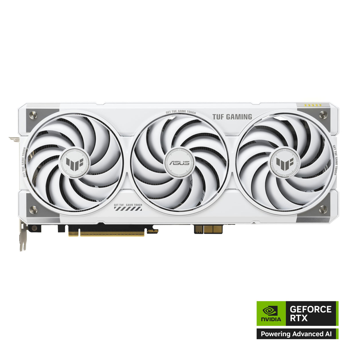 ASUS TUF Gaming GeForce RTX 5070 Ti - Tarjeta gráfica (16 GB, GDDR7 BTF, NVIDIA DLSS 4, Ranura 3,125, PCIe 5.0, 3 Puertos DisplayPort 2.1b, 2 HDMI 2.1b, GC-HPWR, Blanco, TUF-RTX5070TI-16G-BTF-WHITE)