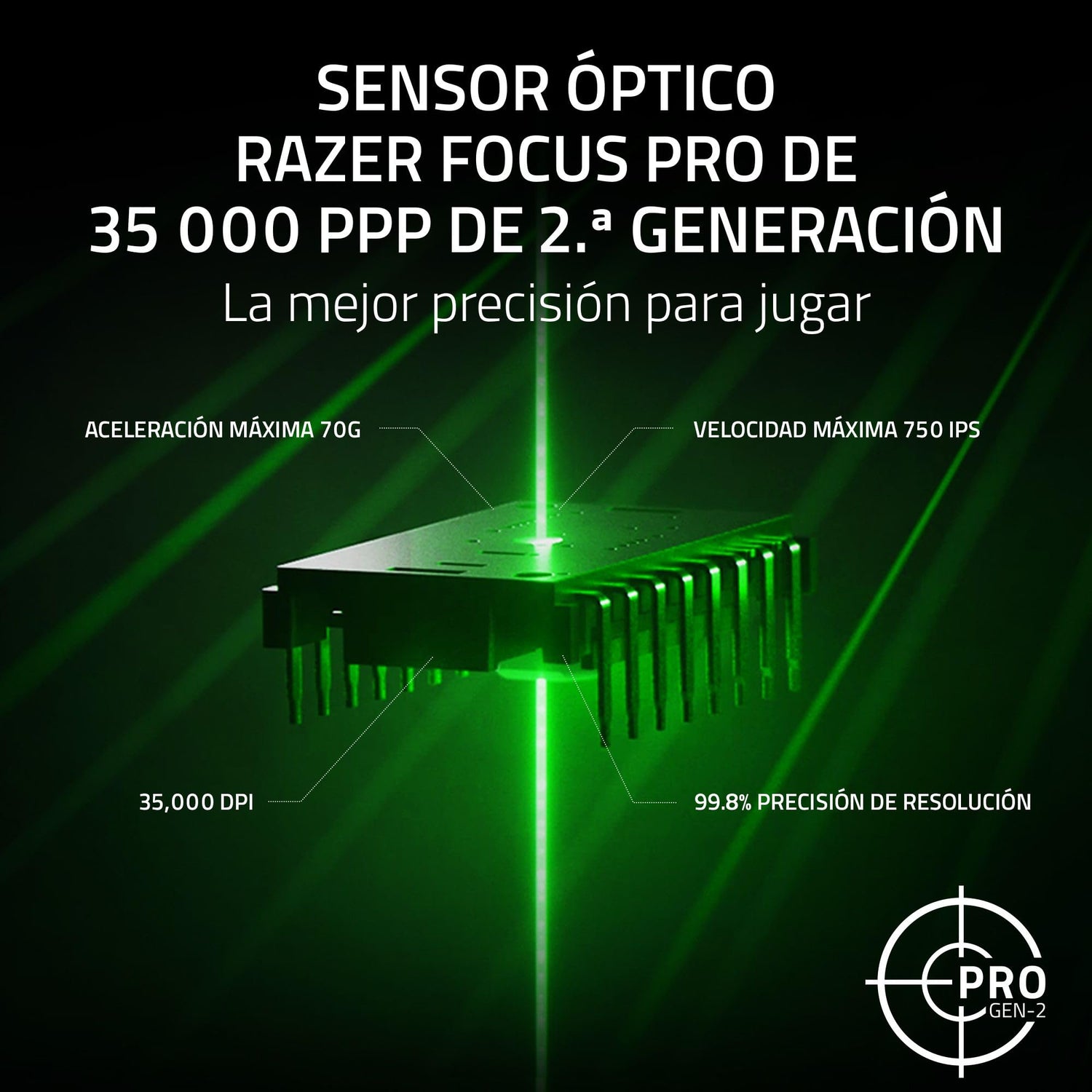 Razer Basilisk V3 Pro 35K Phantom Green Edition - Ratón de Juego RGB ergonómico inalámbrico Totalmente Personalizable (Rueda de 4 direcciones, Sensor 35K dpi, 13 Botones) Phantom Green