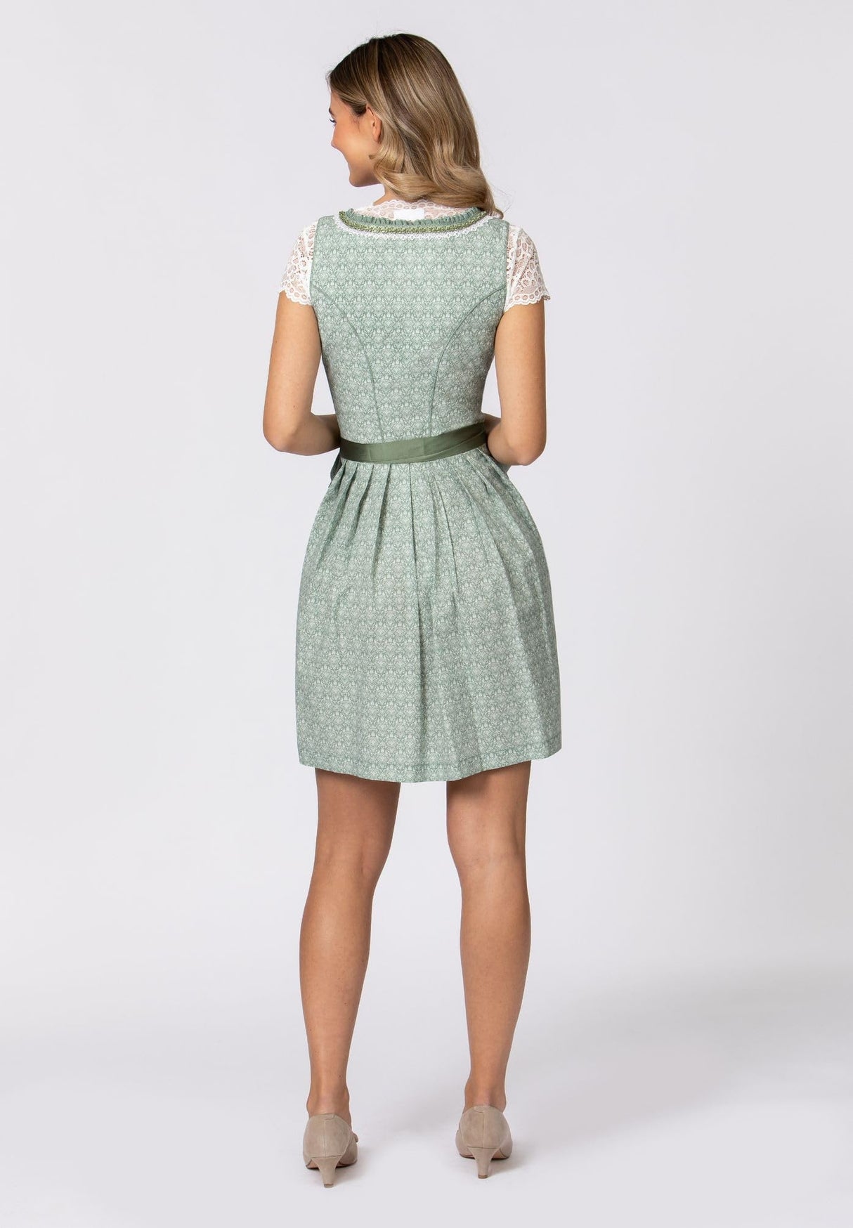 Stockerpoint Dirndl Kim Vestido para ocasión Especial, Verde (Sage), 38 para Mujer