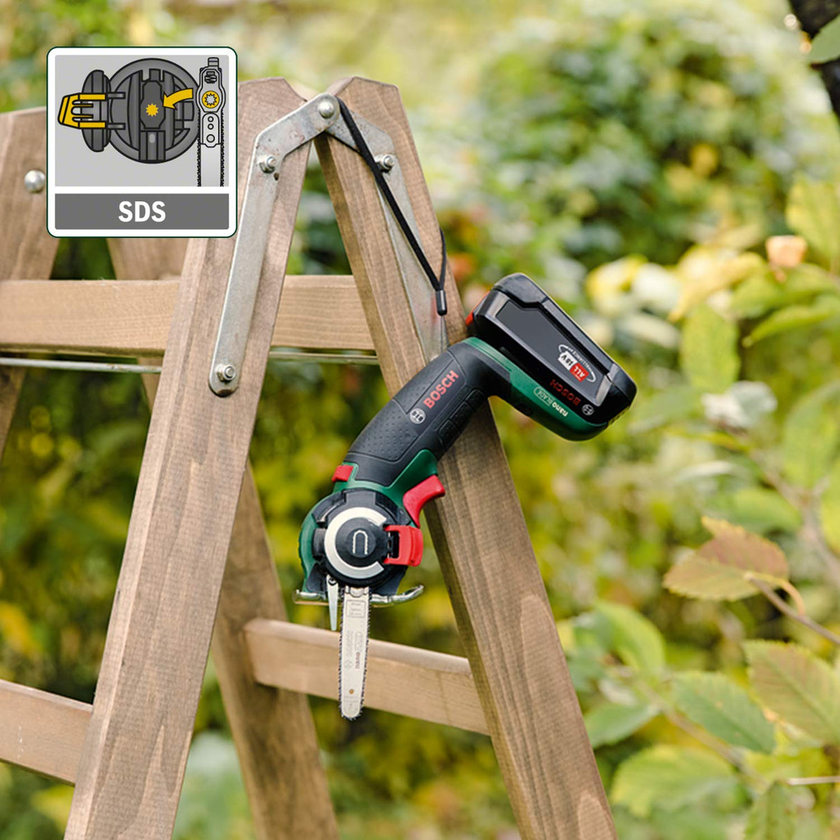 Bosch NanoBlade AdvancedCut 18 Sierra a batería, 1 batería, tecnología NanoBlade, sistema de 18 voltios, en estuche