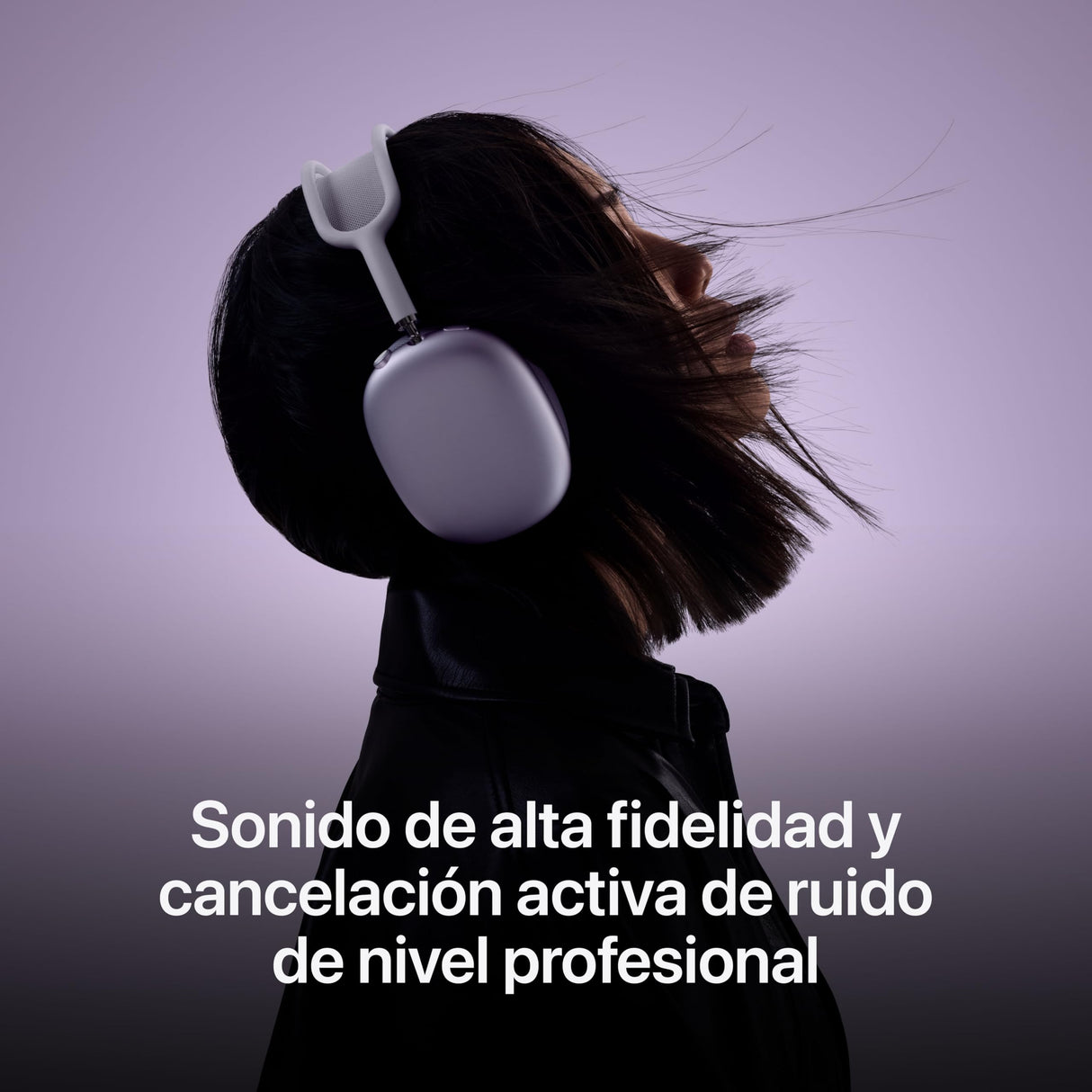 Apple AirPods MAX Auriculares inalámbricos de Diadema con cancelación Activa de Ruido de Nivel Profesional, Modo de Sonido Ambiente, Audio Espacial Personalizado, Carga por USB C, Púrpura