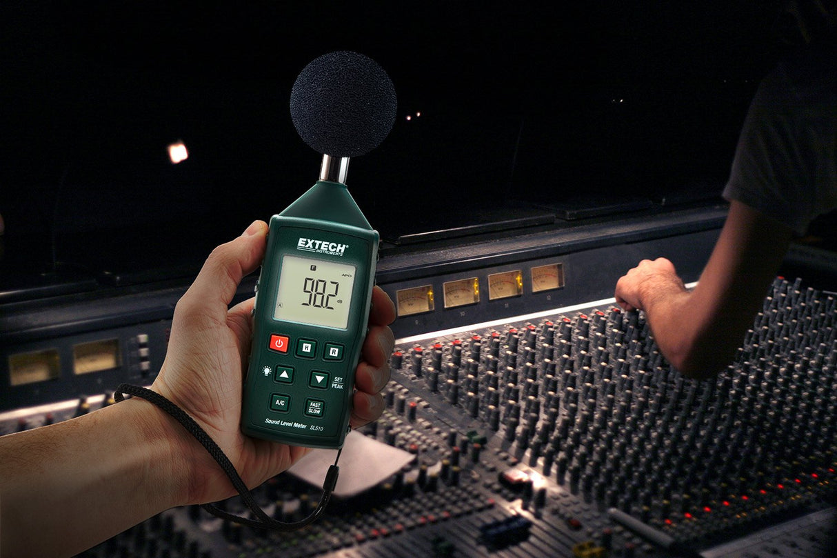 Extech SL510 Medidor de nivel de sonido, Verde