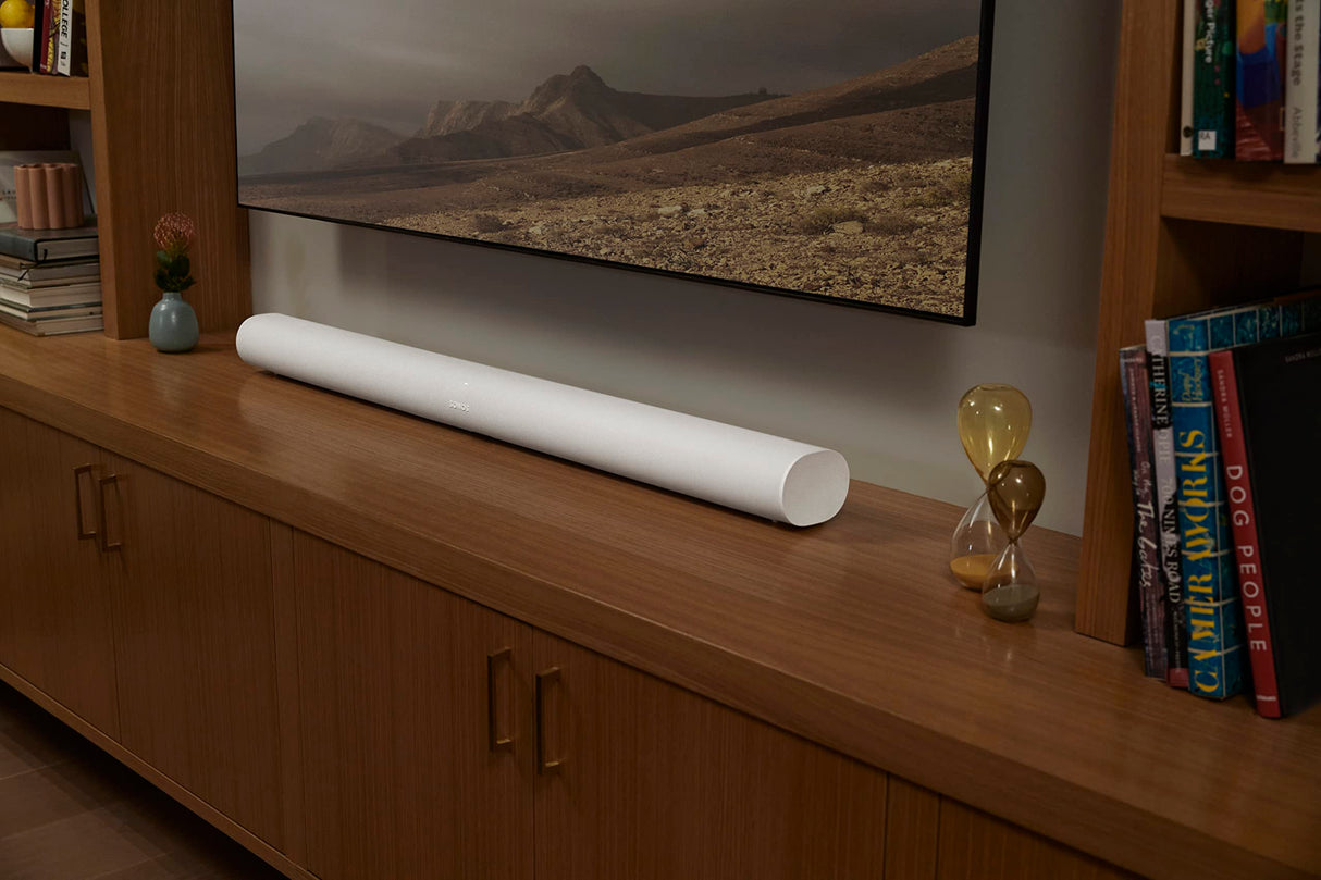 Sonos Arc - la barra de sonido inteligente para la tele, música y mucho más, sonido en 3D con Dolby Atmos, control por voz, color blanco
