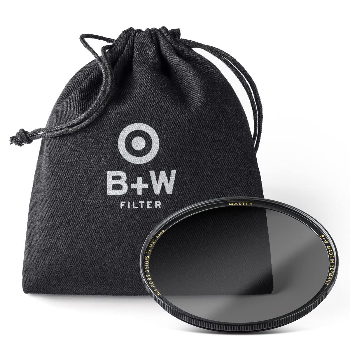 B+W ND 0.9 MRC Nano Master 1101564 - Filtro Gris (77 mm, 16 recubrimientos, Slim, Premium), Color Negro