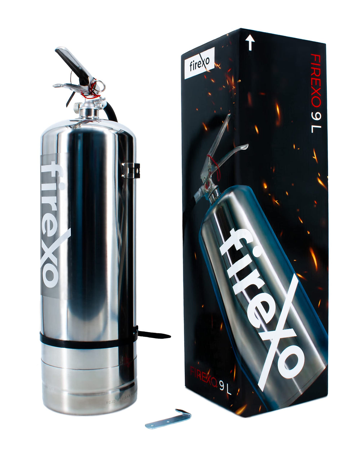 Firexo extintor de Incendio para Todo Tipo de Incendios (9 Liter) - Fire Extinguisher para Casa, Oficina, Cocina, Caravana, Barco - Extintor para Todo Tipo de Incendios