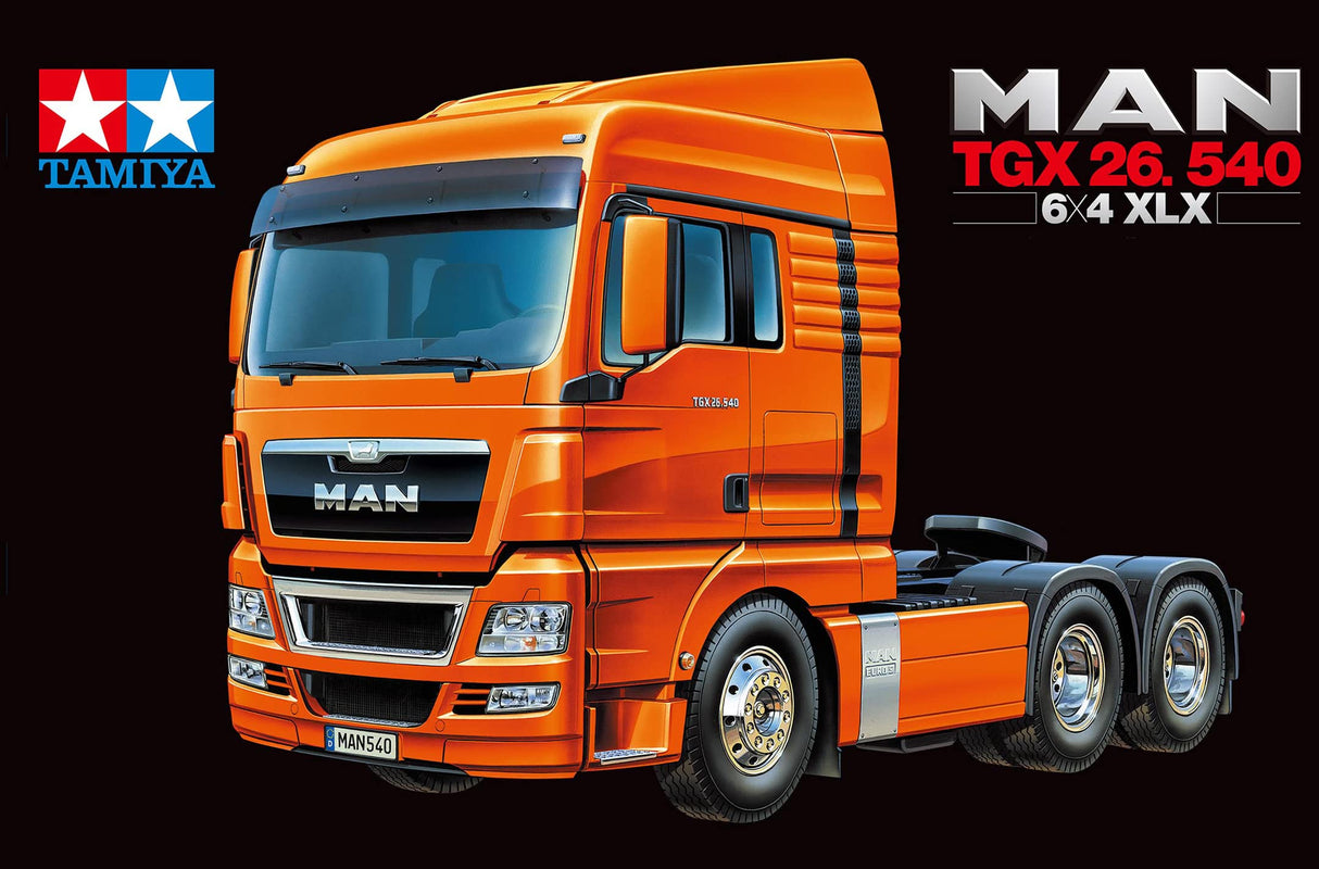 Tamiya 1:14 Camión RC Man TGX 26.540 XLX 6x4 3 Ejes - Kit de Montaje, Camión RC, Control Remoto, camión, Juguete de construcción, modelismo, jugueteo