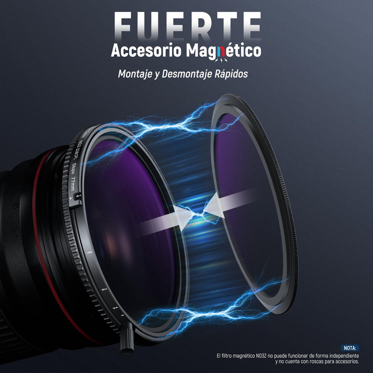 NEEWER True Colors 77mm Variable ND2-32 y CPL con Filtros Set Magnéticos ND32, 2 en 1 Ajustable Uno Giratorio Reducción de Luz, Eliminación de Reflejos, sin Cambio de Color, sin Cruz X, sin Viñetas