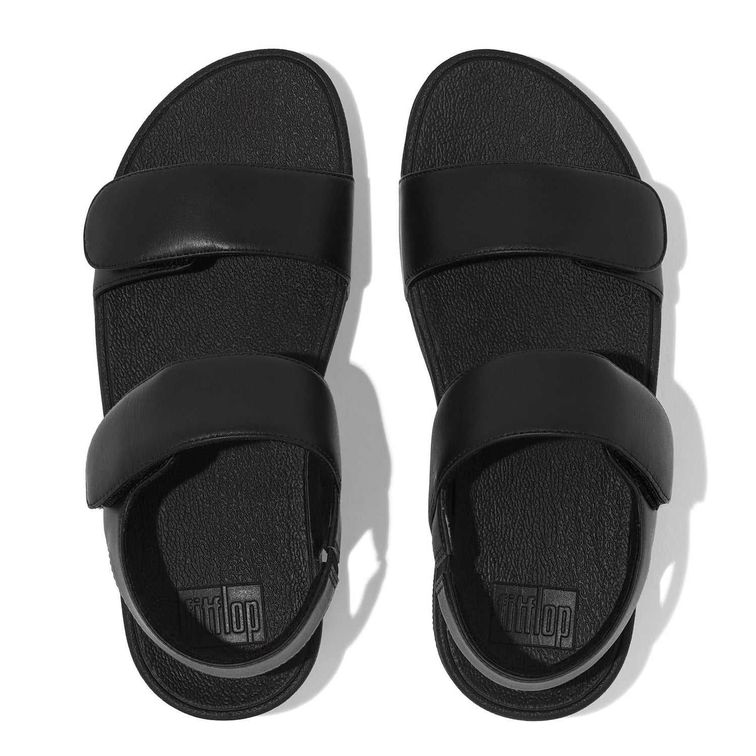 Fitflop Lulu, Sandalias Planas Mujer, Todo Negro, 39 EU