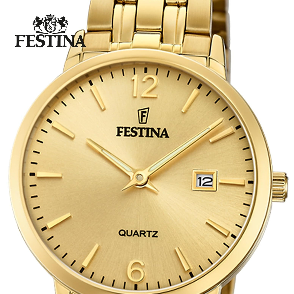Festina Reloj Mujer F20514/3 Acero Clasico Caja de Acero Inoxidable 316l Dorado Correa de Acero Inoxidable 316l Dorado