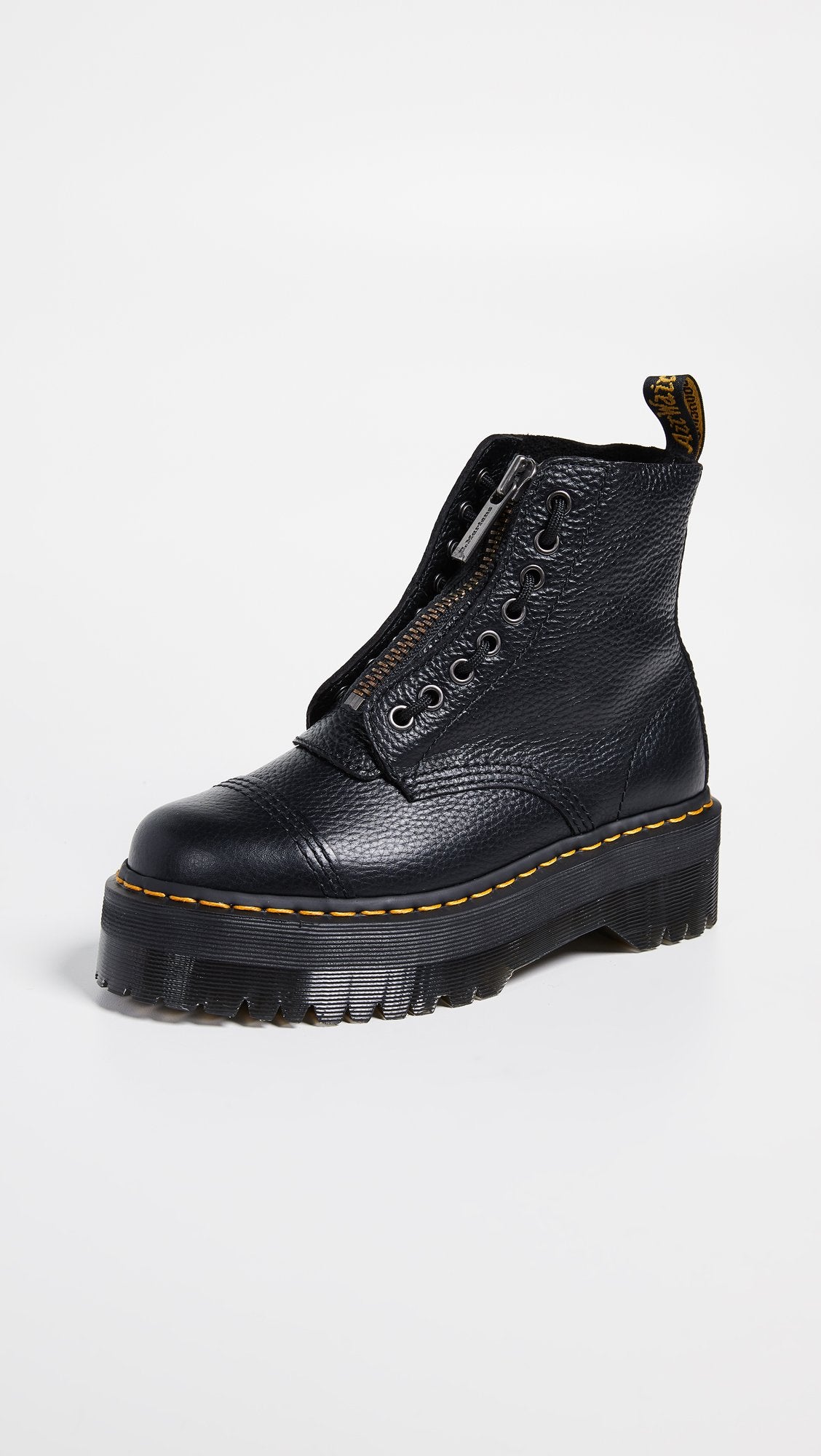 Dr. Martens - Jungle Boot, Botas de combate, Black Milled Nappa,