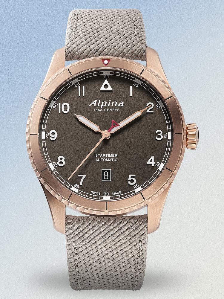 Alpina Reloj Analógico para Hombre de Cuarzo con Correa en Acero Inoxidable mid-39662