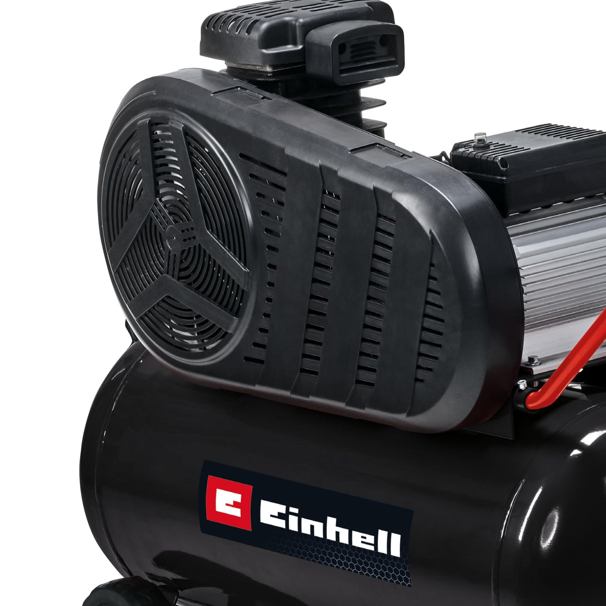 Einhell Compresor TE-AC 430/50/10 (3000 W, máx. 10 bar, depósito 50 L, potencia de aspiración 430 l/min, velocidad de motor 2850 rpm, reductor de presión, manómetro, acoplamiento rápido)