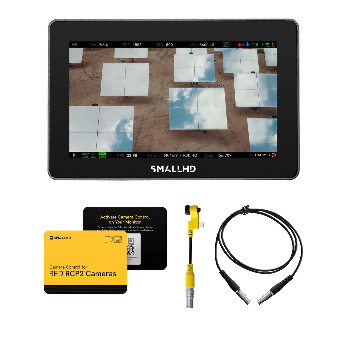 SmallHD Indie 5 Inch Touchscreen Monitor Red RCP2Kit (Red Komodo, DSMC3)