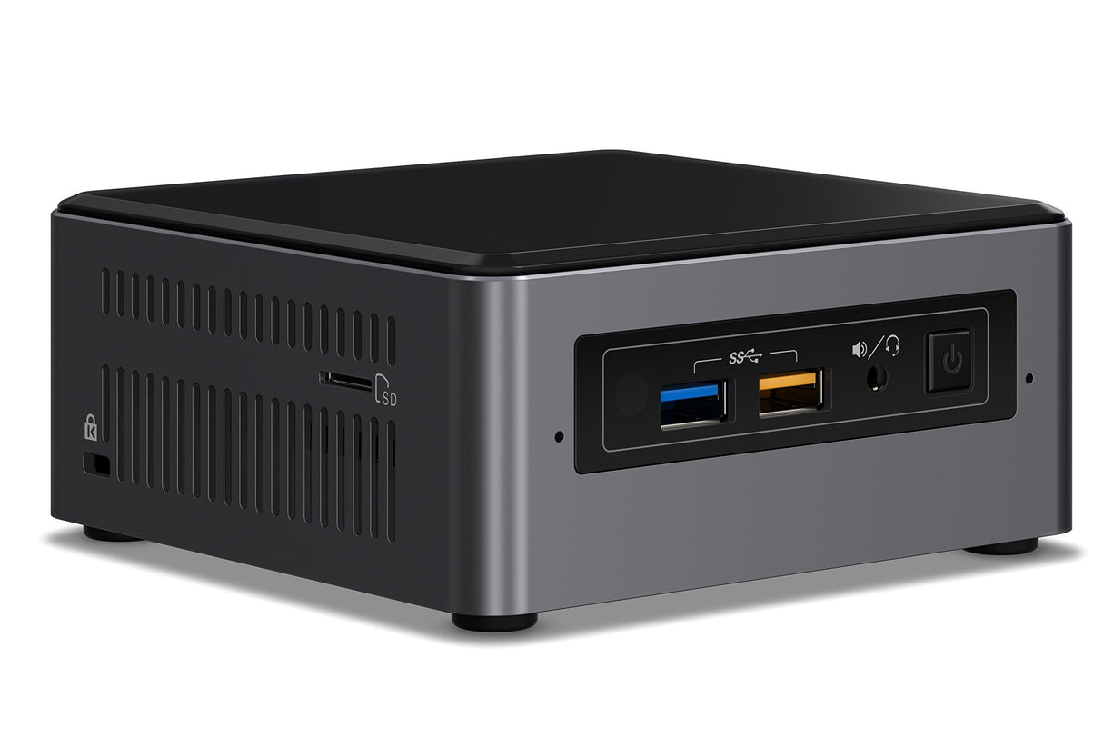 INTEL NUC BOXNUC7I5BNHXF - Ordenador Mini PC Core i5-7260U, 4 GB DDR4 RAM Pre-instalada, Optane Memory 16 GB + 1 TB HDD, Iris Graphics 640, Windows 10