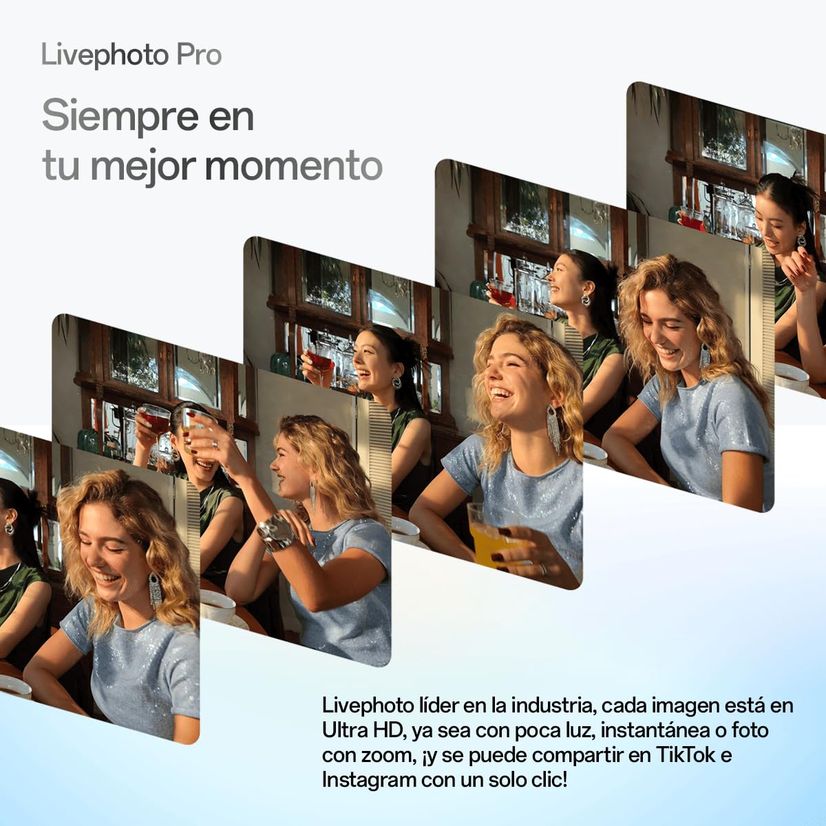 OPPO Reno14 F 5G – Smartphone Libre con IA, 8GB RAM + 256GB, Cámara Triple 50MP, Batería 6000mAh, Carga Rápida 45W, Pantalla AMOLED 120Hz, IP69, Dual SIM, Android, Versión Española - Opal Blue