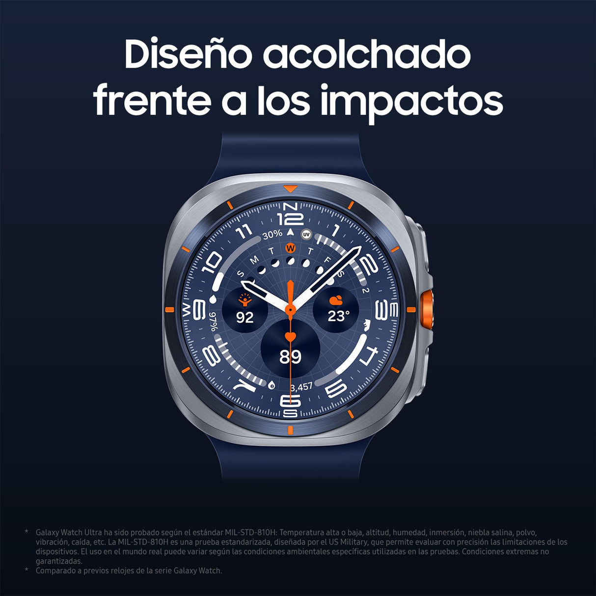 Samsung Galaxy Watch Ultra 2025 47mm - Smartwatch LTE con IA, Titanio, Botón Personalizable, Control de Salud, Garantía del Fabricante 3 Años + 1 año Extra, Azul Titanio (Versión española)