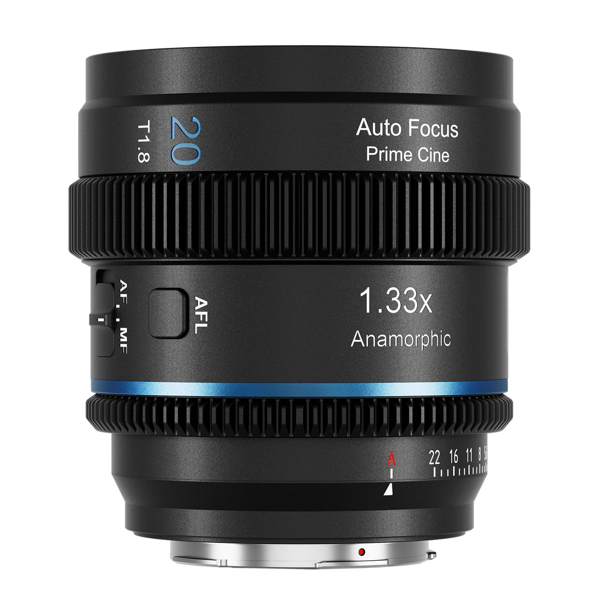 SIRUI Lente anamórfica T1.8 1.33X de 20 mm, lente de enfoque automático S35 para cámaras de montaje L, DC-S5/S5M2, DC-S1/S1H/S1R, DC-S9, SL1, CL, FP, FPL (destello neutro)