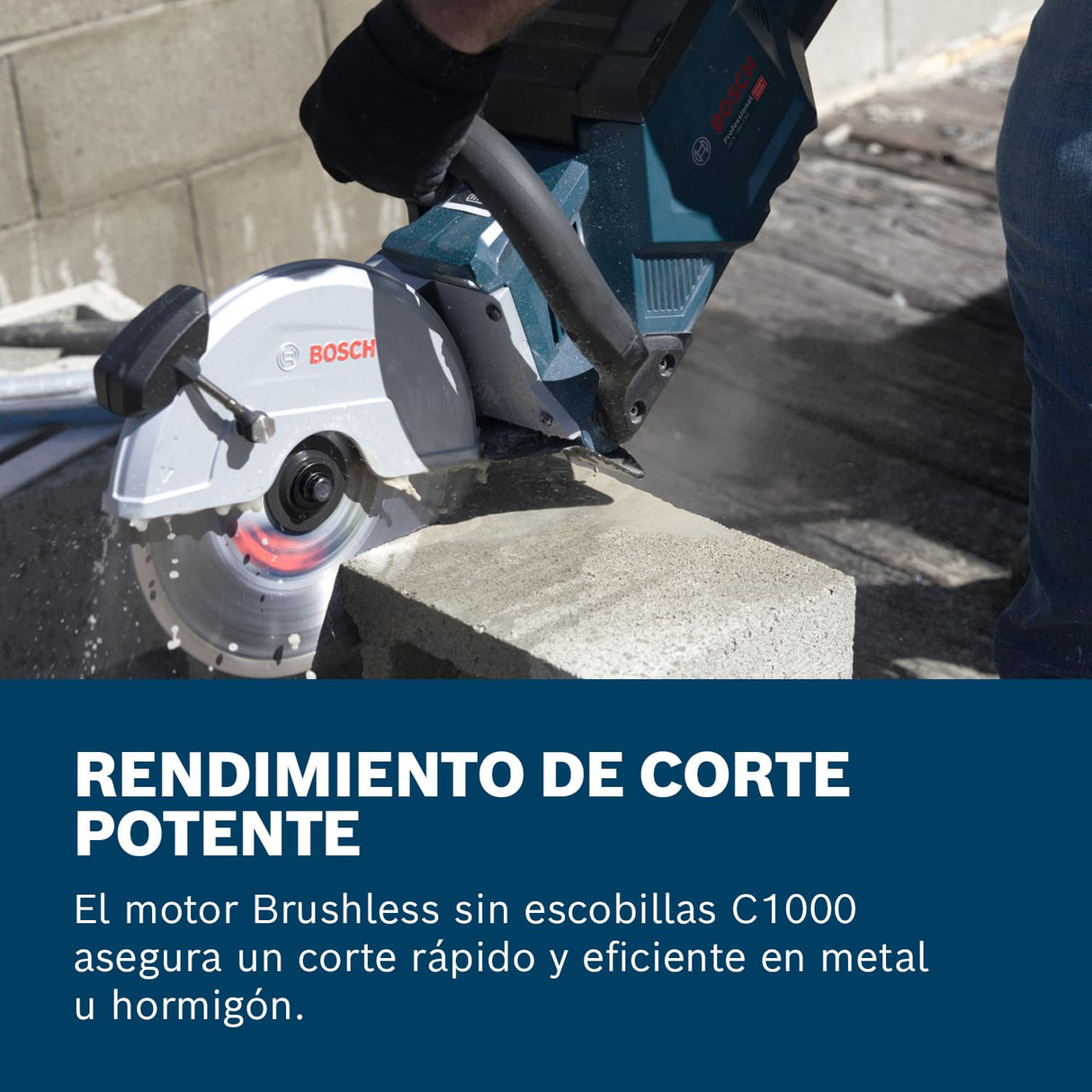 Bosch Professional 18V System tronzadora a batería GCS 18V-230 (incl. 1 adaptador de manguera)