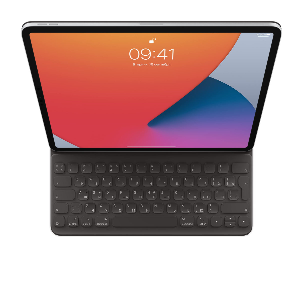 Apple MXNL2RS/A Smart Keyboard Folio 12.9 iPad, Ruso