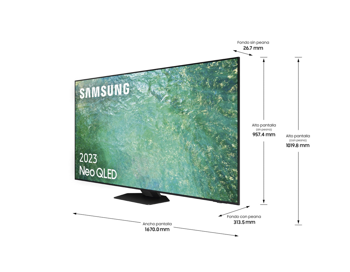 SAMSUNG TV Neo QLED 4K 2023 75QN86C Smart TV de 75" con Quantum Matrix Technology, Procesador Neo QLED 4K con IA, Neo Quantum HDR, 60W con Dolby Atmos® y Smart Powered by Tizen