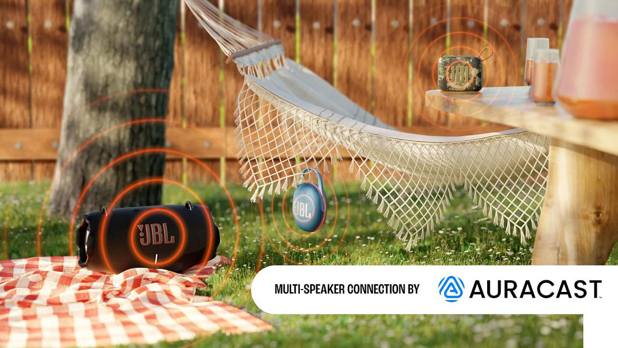 JBL Clip 5, Altavoz inalámbrico portátil con Bluetooth, resistente al agua y al polvo IP67, hasta 12h de reproducción y más con Playtime Boost activado, camuflaje