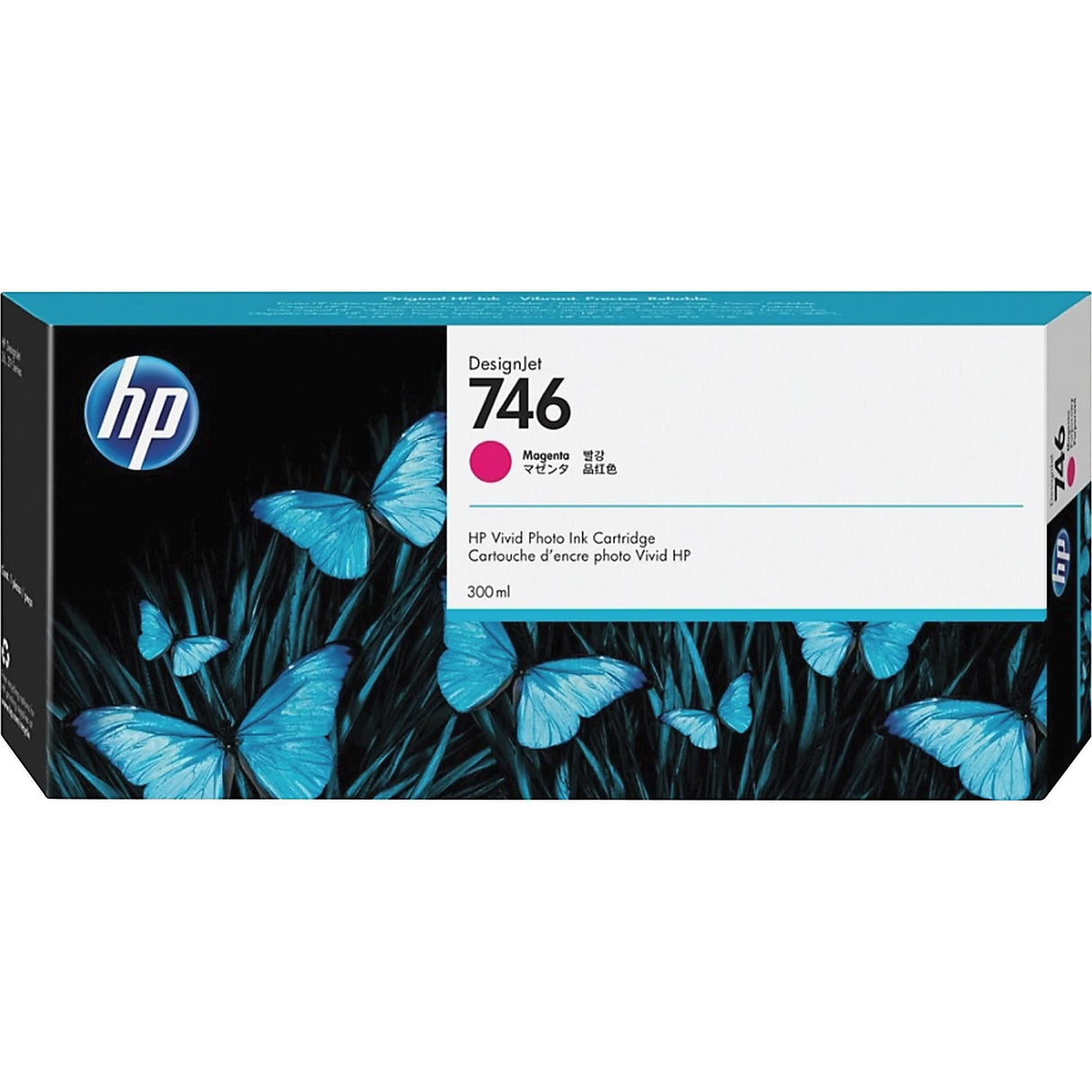 HP 746 P2V78A Magenta, Cartucho de Tinta Original HP DesignJet, de 300 ml, para Impresoras HP DesignJet Serie Z6+ y Z9+
