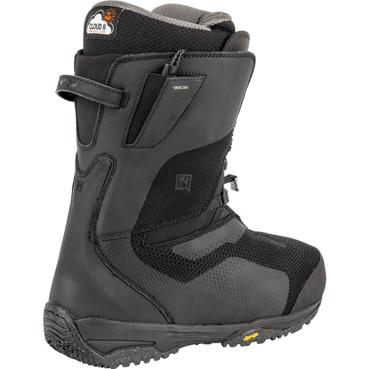 Nitro Skylab TLS '23 Splitboardboot All Mountain Freeride Premium Sistema de Cordones rápidos para Barcos Snowboard, Hombres, Negro auténtico, MP 28.5 // EU 43 1/3 // US 10,5