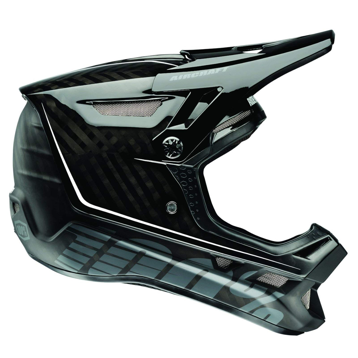 Inconnu 100% Aircraft Casco Integral Unisex, Negro
