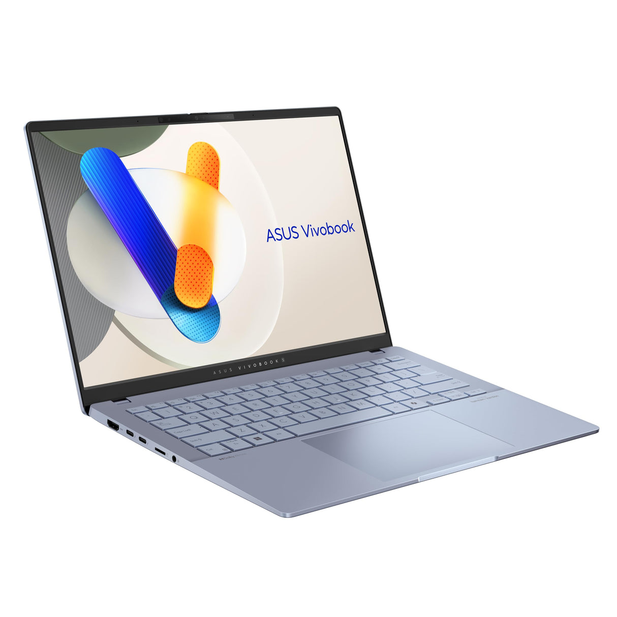 ASUS Vivobook S 14 OLED OLED S5406SA-PP223W - Ordenador Portátil 14" WQXGA+ 120Hz (Intel Core Ultra 7 256V, 16GB RAM, 1TB SSD, Arc Graphics 140V, Windows 11 Home) Azul Neblina - Teclado QWERTY español