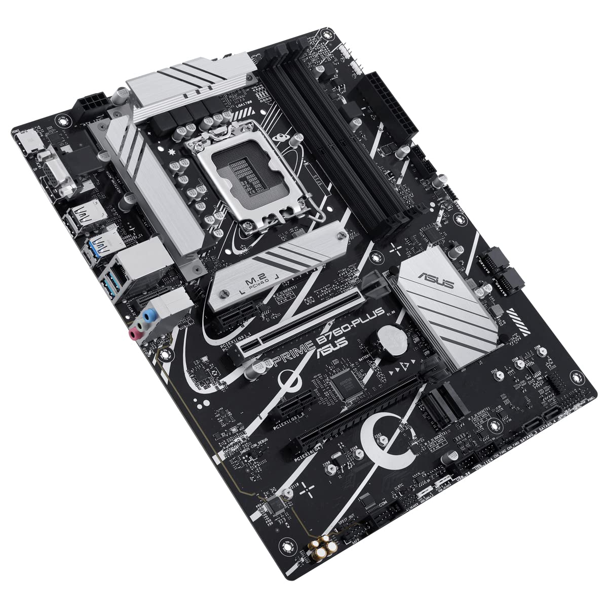 ASUS PRIME B760-PLUS - Placa base ATX Intel B760 (LGA 1700), PCIe 5.0, 3x PCIe 4.0 M.2, DDR5, 2.5Gb Ethernet, SATA 6 Gbps, USB 3.2 Gen 2x2 tipo C, USB 3.2 Gen 1 tipo C, Thunderbolt (USB), Aura Sync