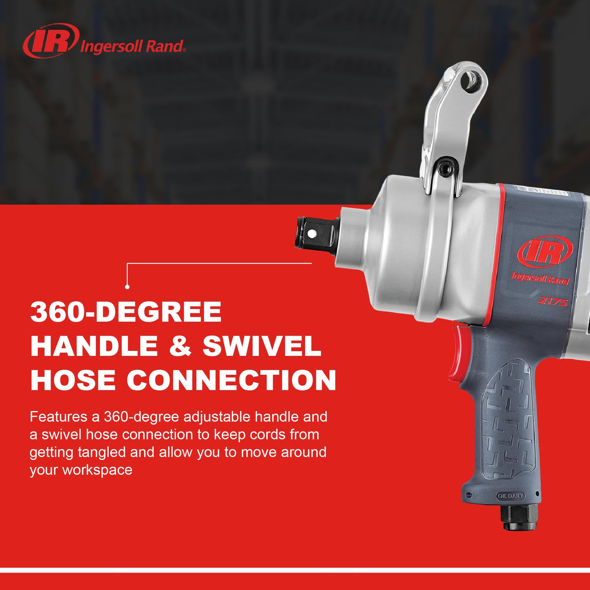 Llave de impacto con empuñadura de pistola de 1" 2175MAX de Ingersoll Rand
