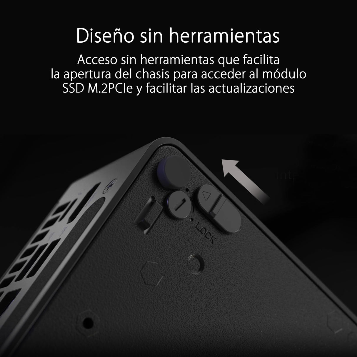 ASUS NUC 14 Pro Mini PC Comercial con IA, Procesador Intel Core Ultra 7 155H, Intel ARC Graphics, 32GB RAM DDR5 (2x16), 1TB SSD, Windows 11 Pro, Cable de alimentación Incluido, Negro