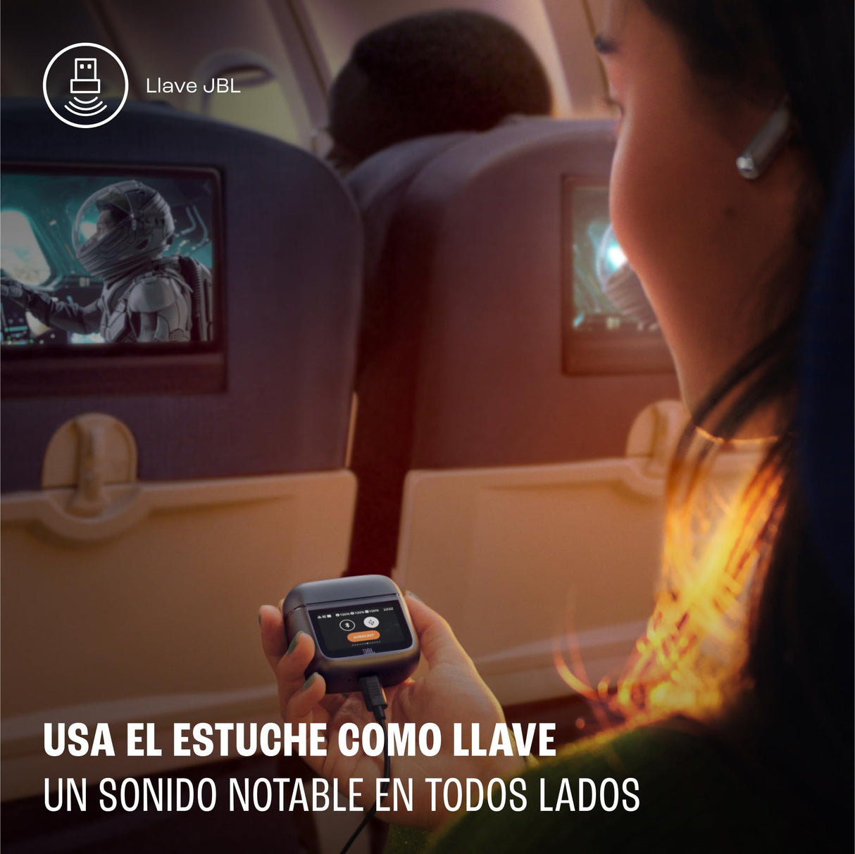 JBL Tour Pro 3, Earbuds inalámbricos True Wireless, estuche de carga inteligente, 40 h de autonomía, Bluetooth, cancelación de ruido adaptativa, JBL Spatial 360 Sound y seguimiento de cabeza, latte