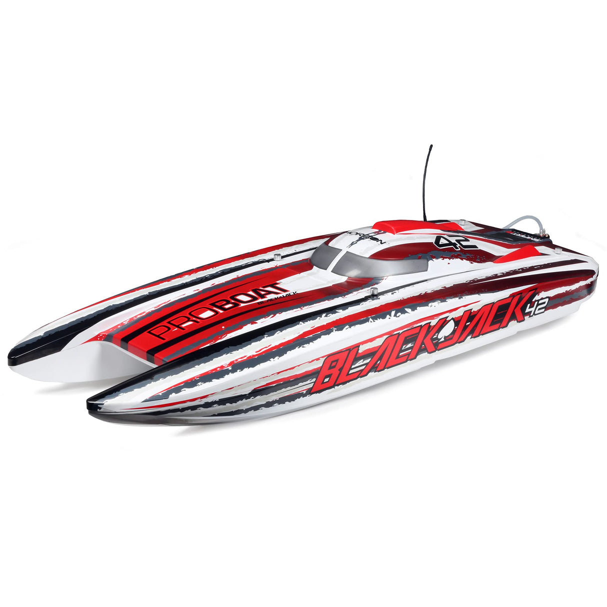 Proboat Blackjack 42-Inch Brushless 8S Cat,Wht/Red:RTR, Multi