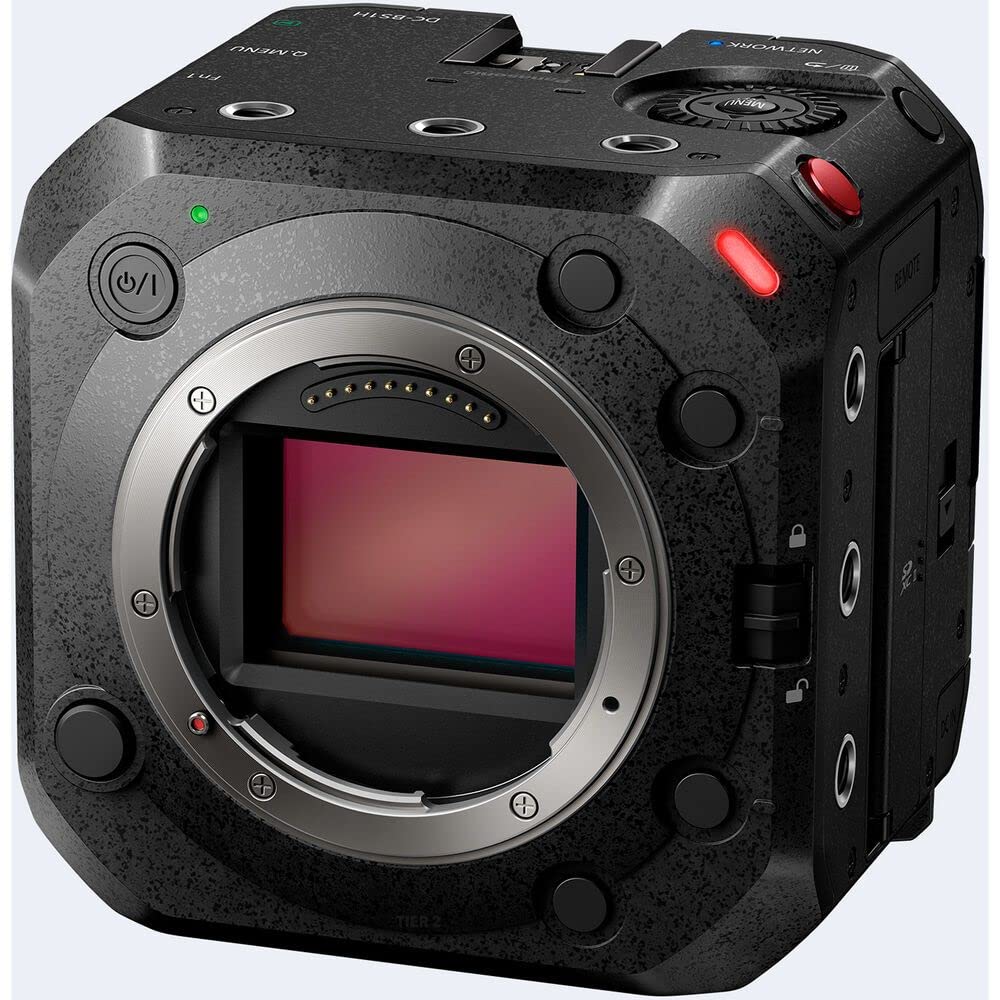 Panasonic Lumix DC-BS1HE Cámara Box (Montura L, Sensor de Formato Completo de 24 MP, transmisión en Vivo, producción de películas, utilizable con Drones) Negro