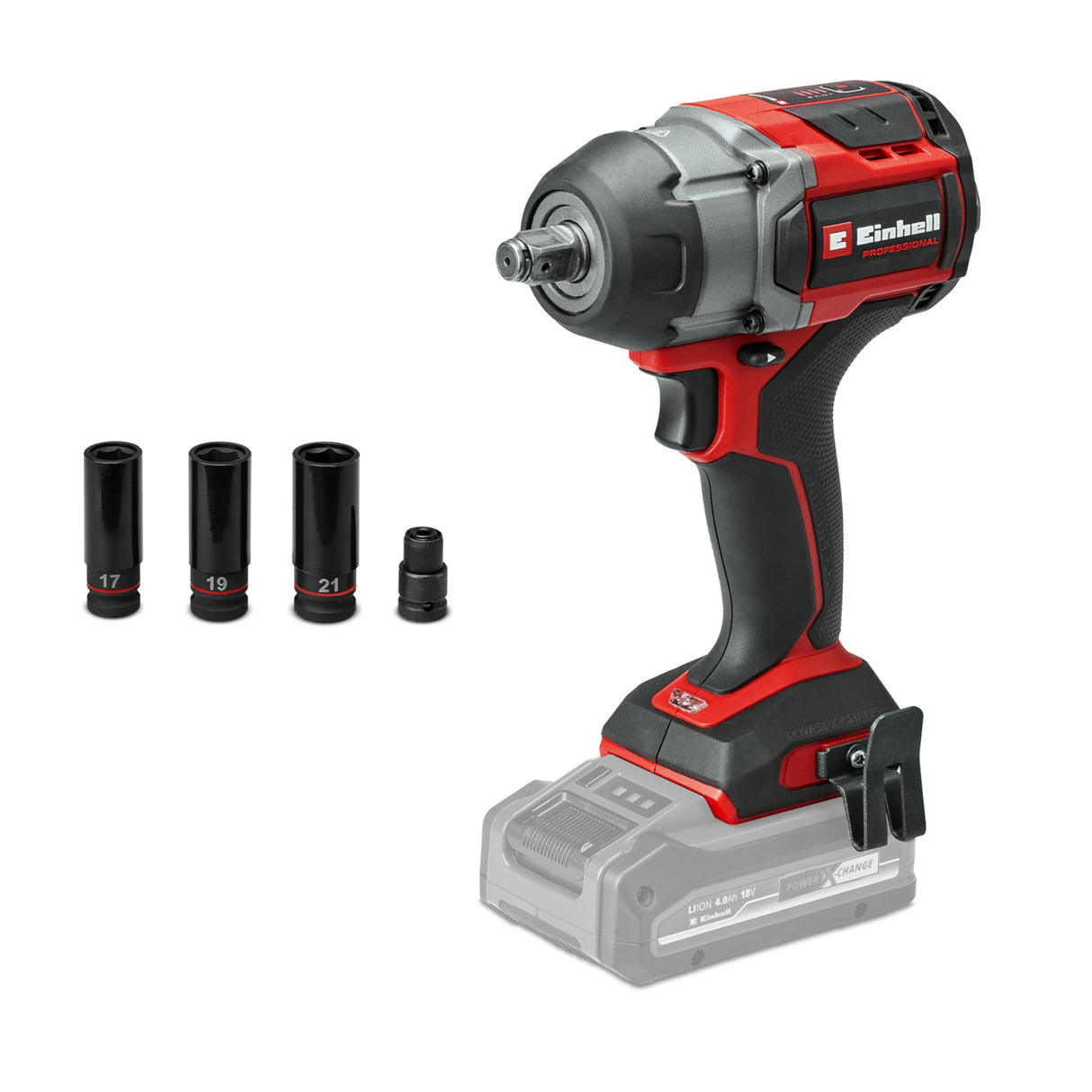 Einhell Atornillador impacto con batería TP-CW 18/750-C Li BL-Solo Power X-Change (18V, par 750Nm, par de aflojamiento 1000Nm, brushless, recepción cuadrada exterior, sin batería)
