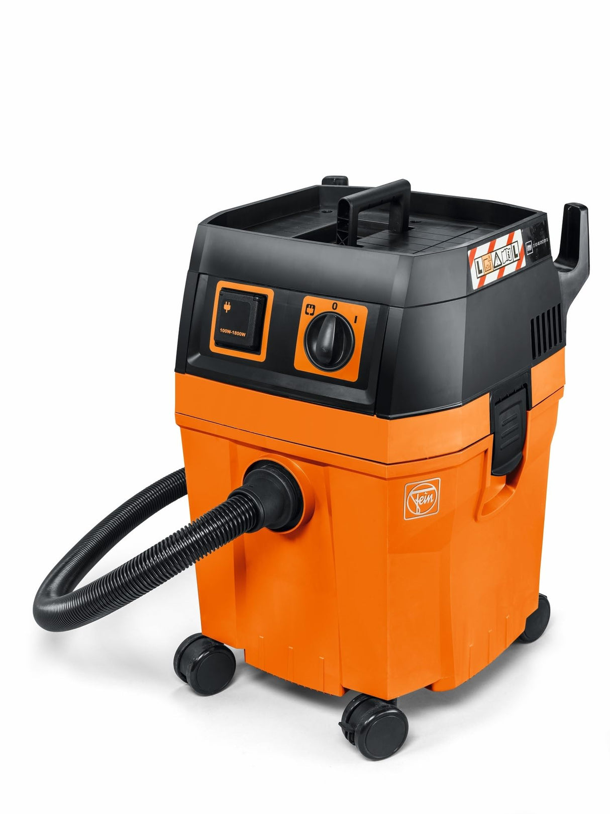 FEIN Dustex 35 L, Aspirador para seco y húmedo de gran potencia con conexión de herramientas eléctricas para el uso en taller y obra con cable con conector 7.5 m,