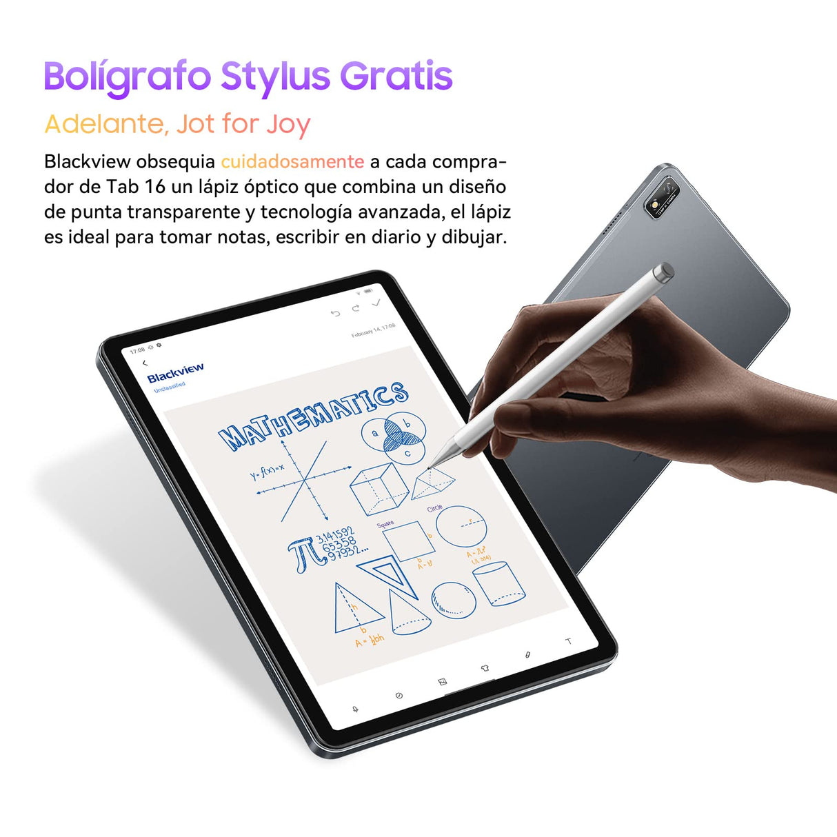Blackview Tab16 Tablet 11 Pulgadas, 14(8+6)GB RAM + 256GB ROM(1TB TF) 2K FHD Pantalla Tablets Android 12, 4G LTE & 5G WiFi, Widevine L1, 4 Altavoces/8MP+13MP/Face ID/GPS/OTG/con Lapiz & Funda