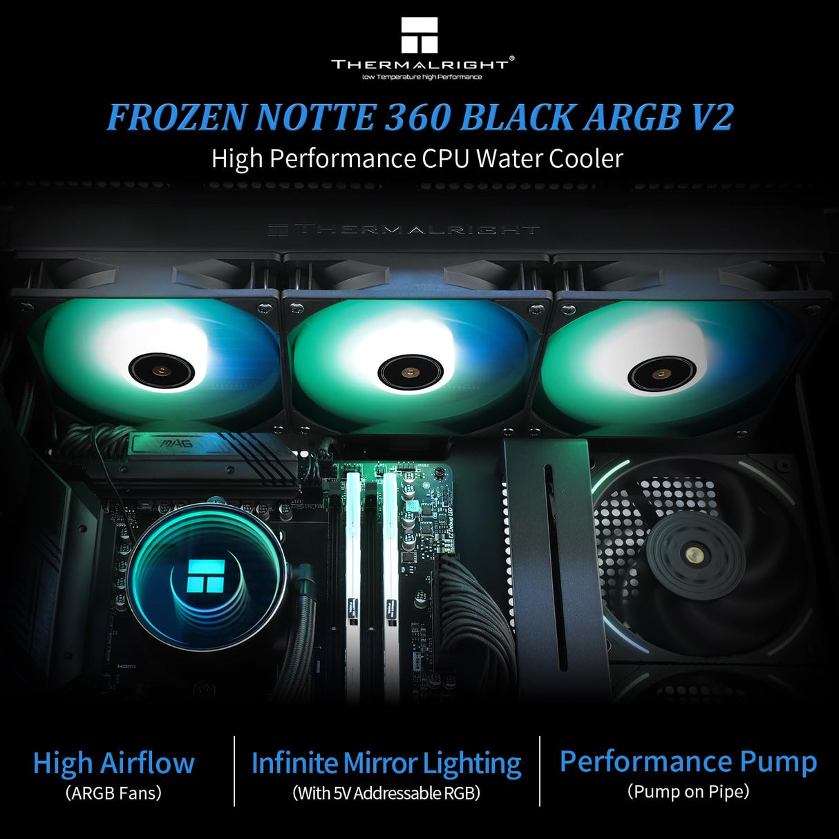Thermalright Frozen Notte 360 (negro) - Watercooling AIO
