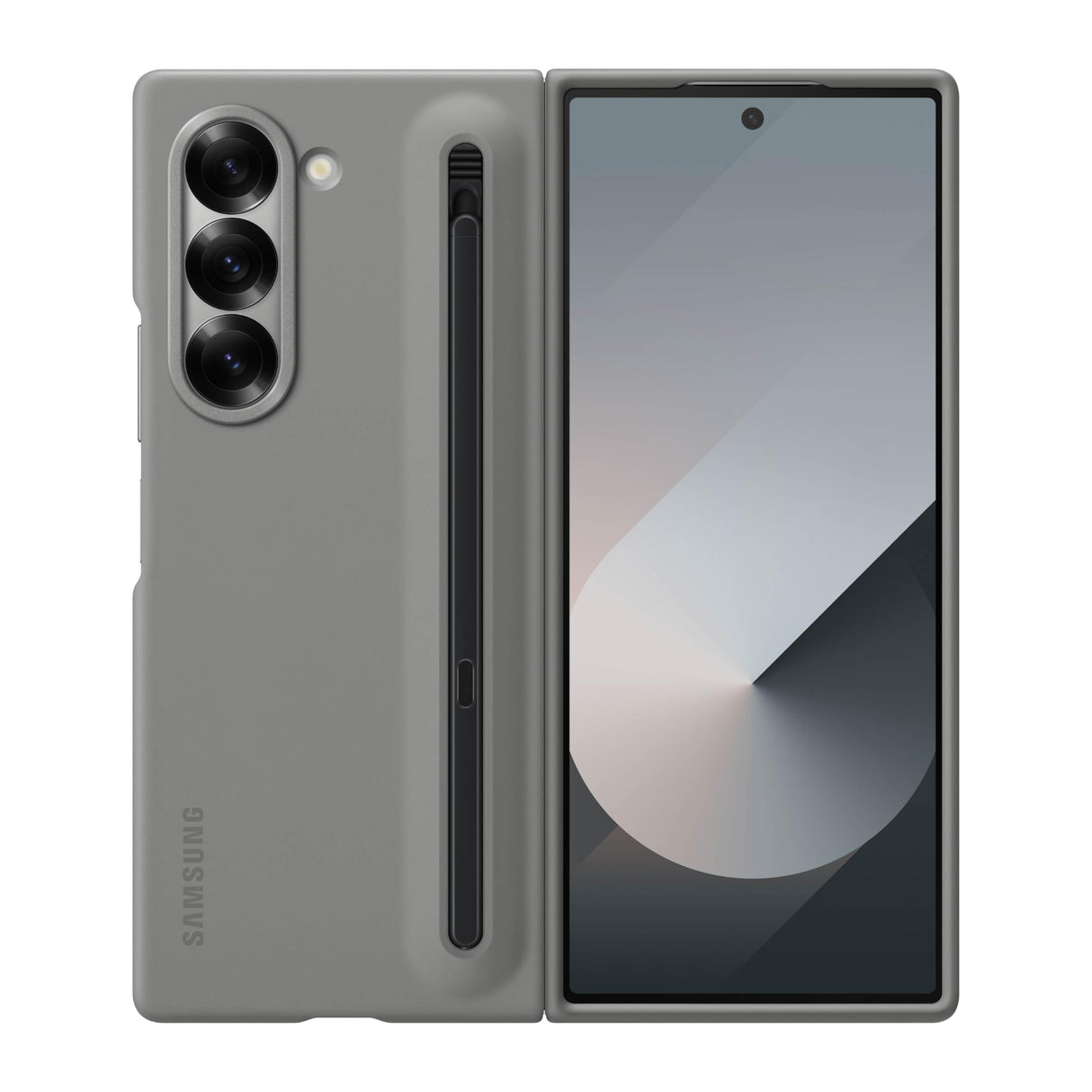 Samsung - Funda Protectora para Galaxy Z Fold6 S Pen con Ranura para bolígrafo S incorporada, Haga Clic para liberar, versión Americana, EF-OF95PCJEGUS, Gris