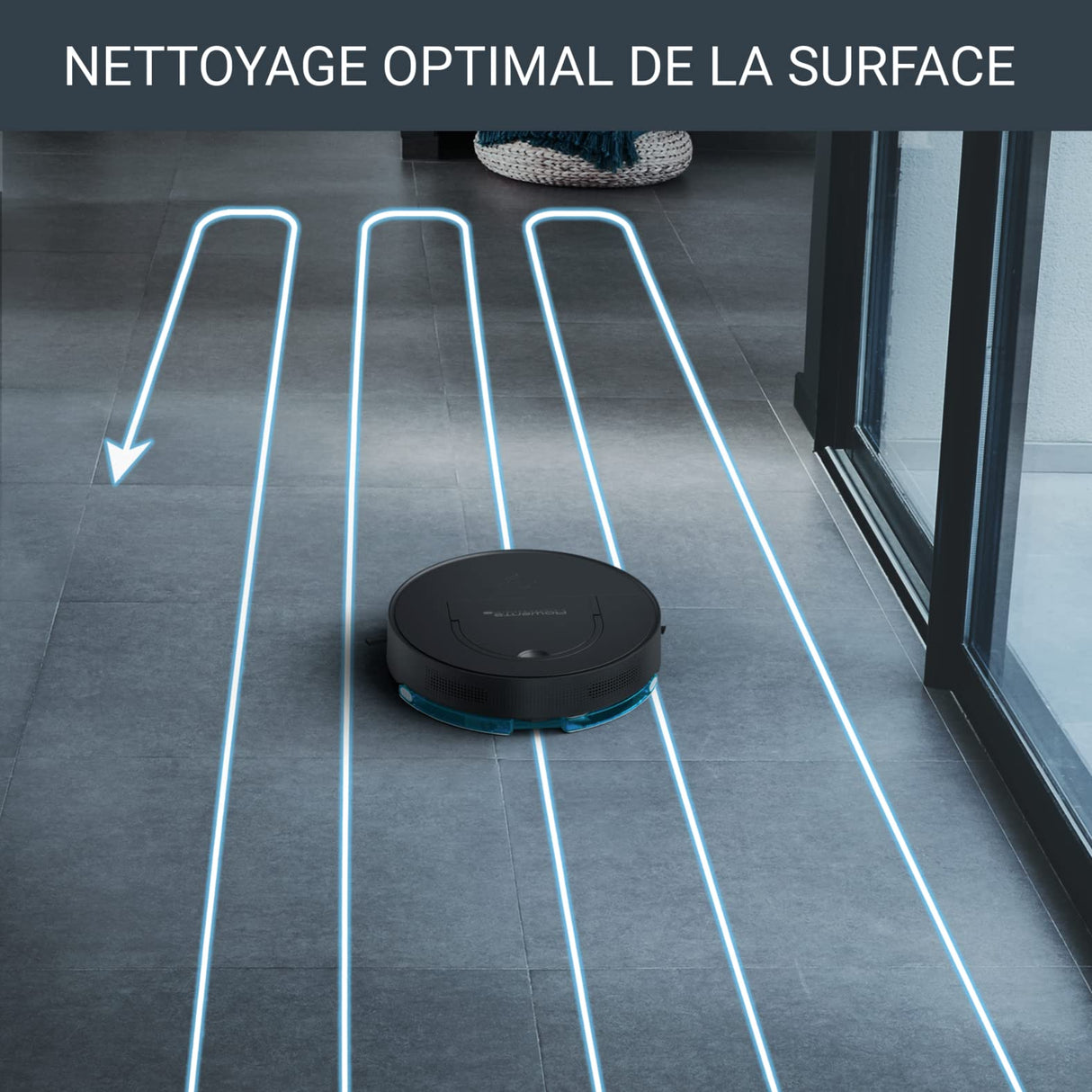 Rowenta X-Plorer Serie 130 AI - Robot aspirador 4 en 1 con función de limpieza, láser + sistema de navegación por cámara, 4 modos de limpieza, 120 min de autonomía, 3 horas de carga, depósito de polvo