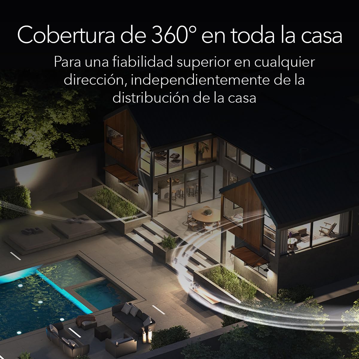 NETGEAR Orbi Mesh WiFi 7 de Banda cuádruple Orbi Serie 970 (RBE973S)|Router + 2 satélites|Cobertura de hasta 660 m2|200 Dispositivos|Puerto de Internet de 10 G, BE27000 ( 27 Gbps)
