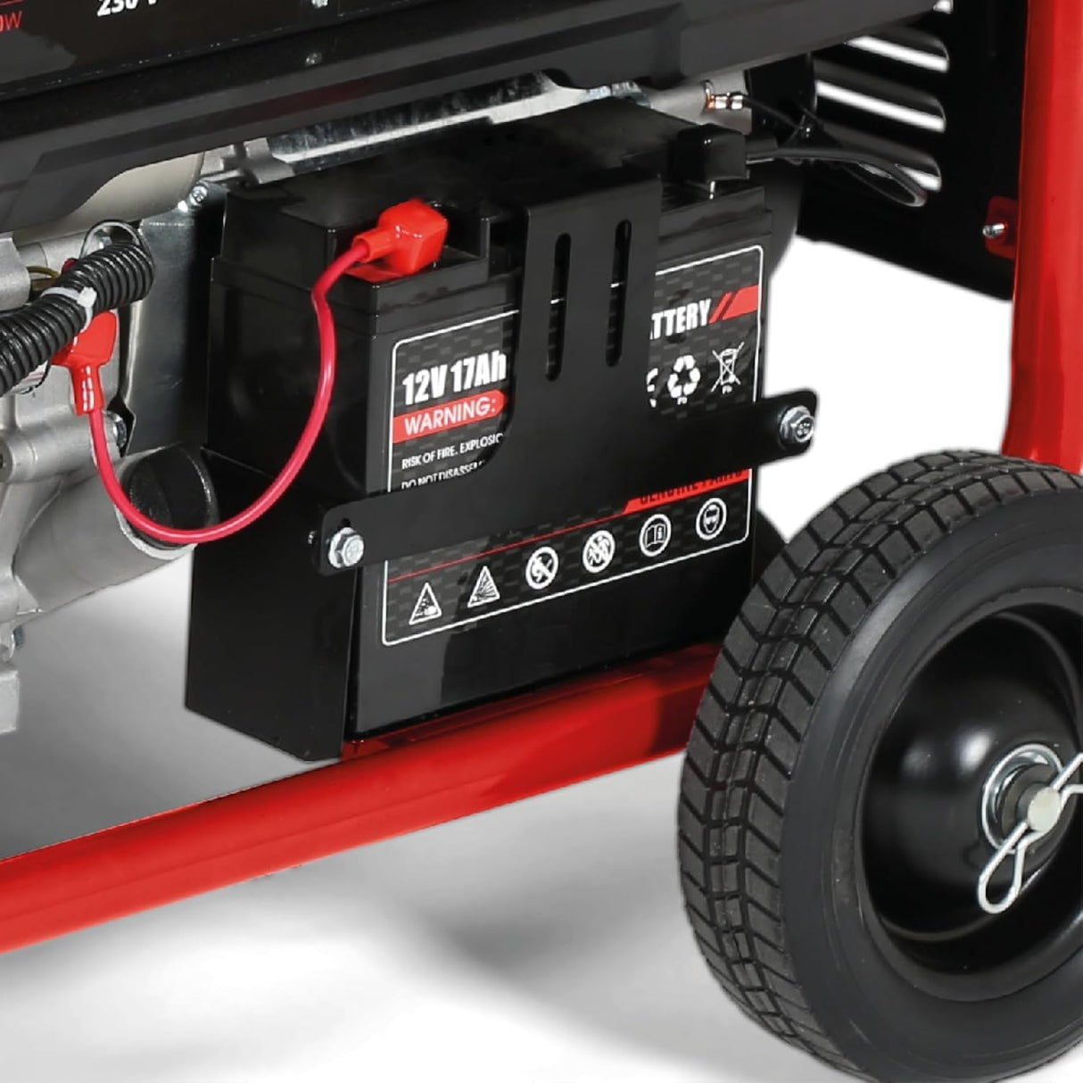 Einhell Generador de corriente (gasolina) TC-PG 8000 (potencia máxima 8000 W, potencia continua máx. 7500 W, depósito de 25 l, motor de 4 tiempos, 2x 230 V, 1x 400 V, seguro a falta de aceite)