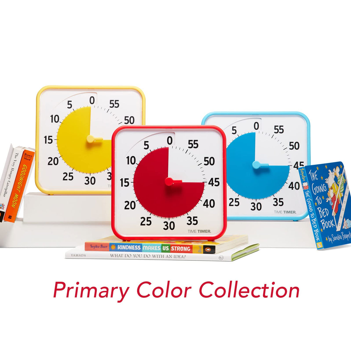 Time Timer Mediano Pack de Classe - Temporizador Visual de 60 Minutos con Tarjetas de Actividad de Borrado en Seco para Aulas, Centros de Aprendizaje y Profesores - Reloj de Escritorio (Pack de 3)