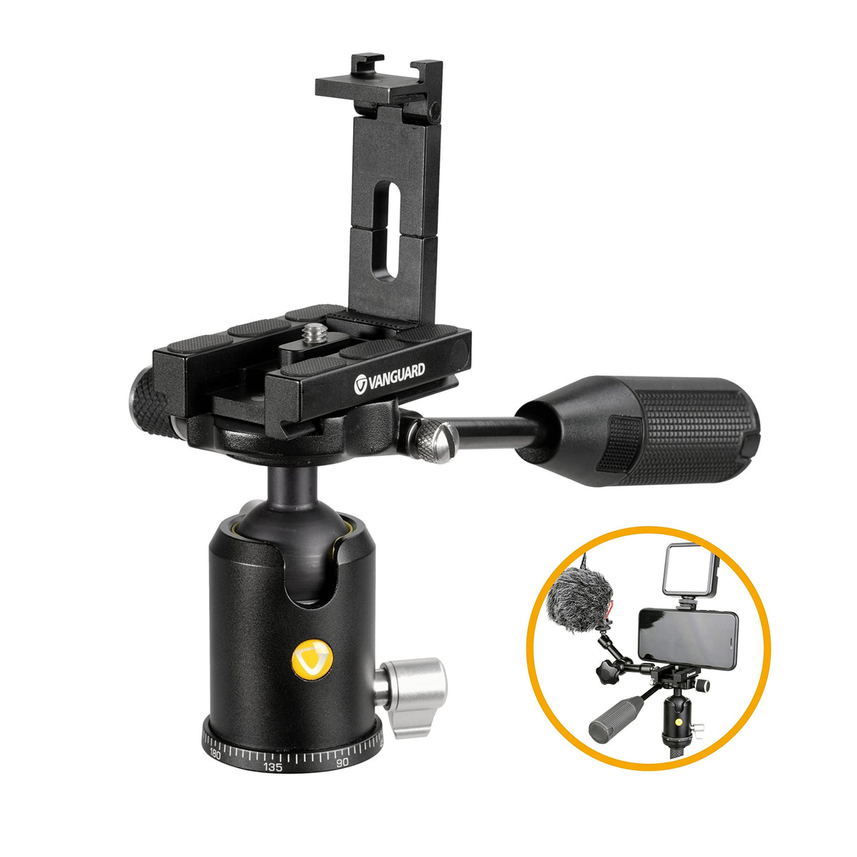 Vanguard Veo 2S CM-264TBP120T - Monopie para cámara réflex de Carbono con retráctil rótula Bola