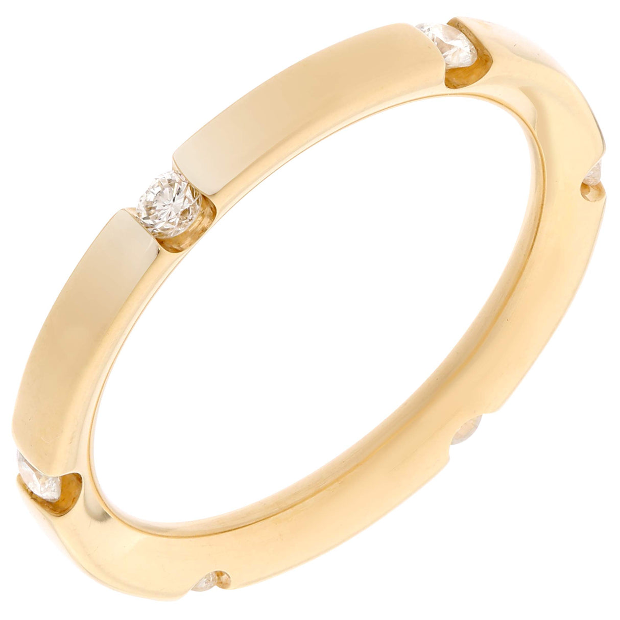 Orphelia Mujer 18 k (750) oro amarillo redondo blanco diamante