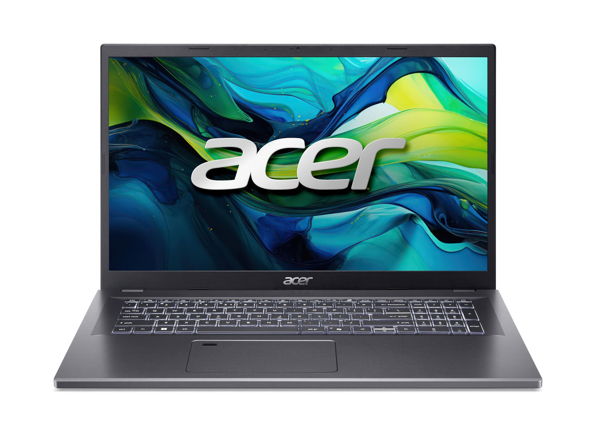 Acer Aspire 17 (A17-51M-51UJ) Portátil, Pantalla IPS FHD de 17 Pulgadas, Intel Core 5 120U, 16GB RAM, 512GB SSD, Intel Graphic, Windows 11, Teclado QWERTZ, Gris