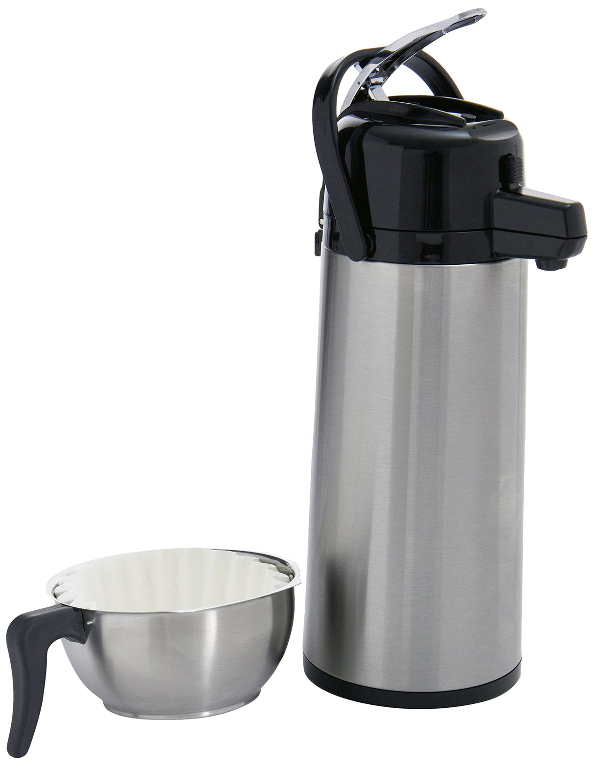 Saro Cafetera con termo de acero inoxidable – 2,2 L – Tiempo de preparación de 5 – 6 minutos – Protección contra funcionamiento en seco – 2,069 kW – Modelo THERMO 24