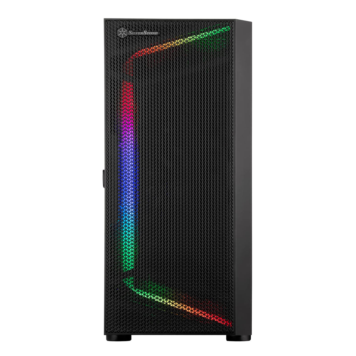 Silverstone SST-SEH1B-G - Seta H1 Carcasa Torre Mediana con Panel Frontal de Rejilla Perforada, chasis de Acero e iluminación ARGB